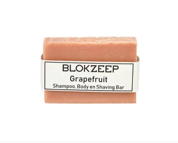 blokzeepshampoobodyenshavingbargrapefruit.jpg BLOKZEEP SHAMPOO, BODY en SHAVING BAR Grapefruit