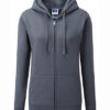 Russell authentic zipped hood jacket dames