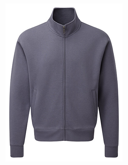 donkergrijs Russell authentic zipped hood jacket heren