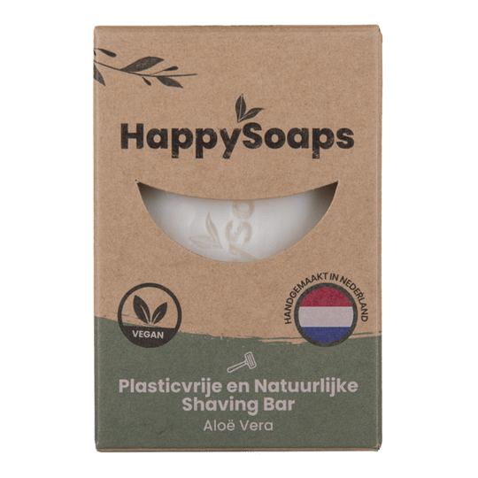 happyshavingalo.png Happy Soaps Shaving Bar — Munt