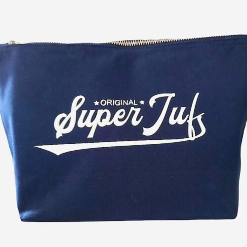 Katoenen zakje met bedrukking naar keuze Blauw (navy) — Blauw