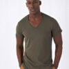T-Shirt v-hals Man — Wit / XXL