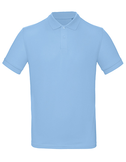 lichtblauw B&C Polo Inspire Heren