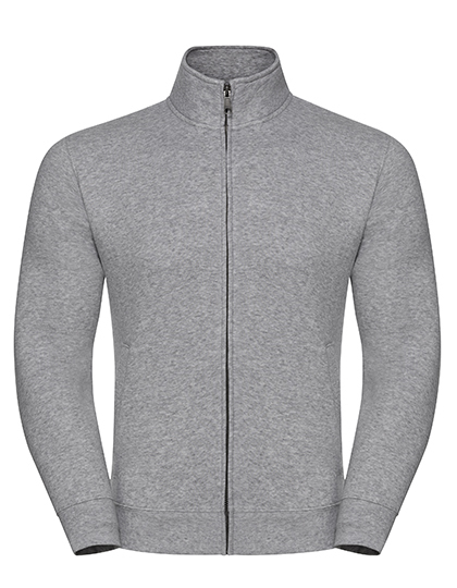lichtgrijs Russell authentic zipped hood jacket heren