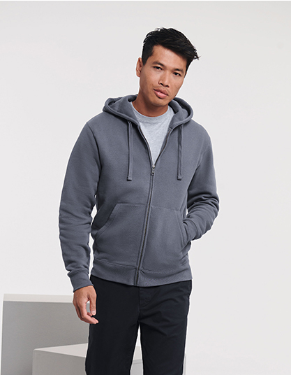 man Russell authentic zipped hood jacket heren
