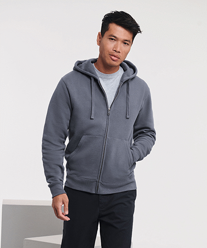 Russell authentic zipped hood jacket heren