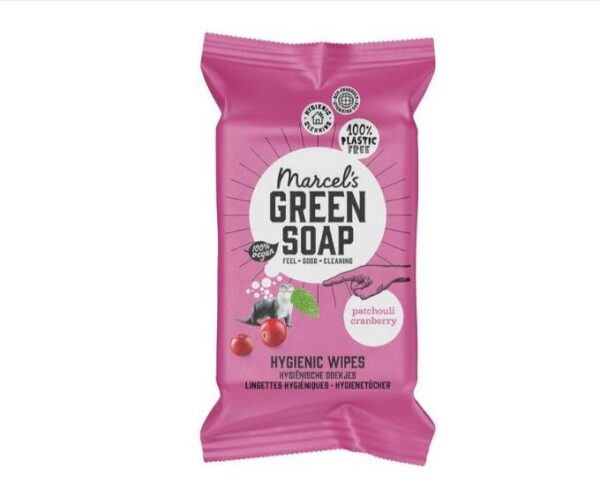 marcelgreensoaphygienicwipes.jpg Marcel Green Soap Hygiënische schoonmaakdoekjes