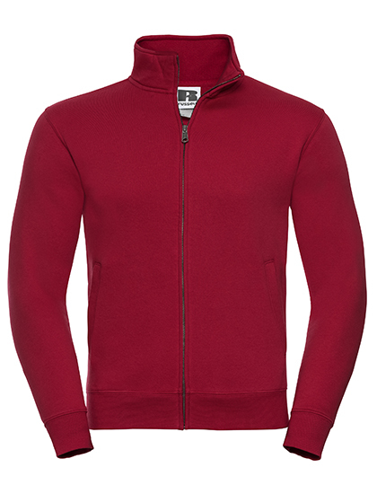 rood Russell authentic zipped hood jacket heren