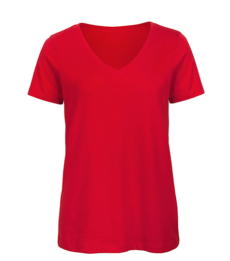 rood-9-1.png T-Shirt v-hals Vrouw Inspire