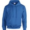 Set van 5 Hoodies met bedrukking logo vooraan en achteraan