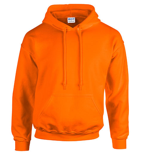 Set van 5 Hoodies met bedrukking logo vooraan en achteraan