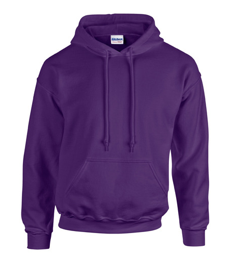 Set van 5 Hoodies met bedrukking logo vooraan en achteraan