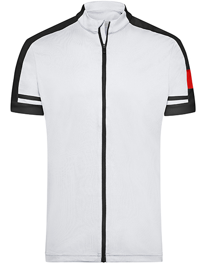 heren wit Heren fietsshirt