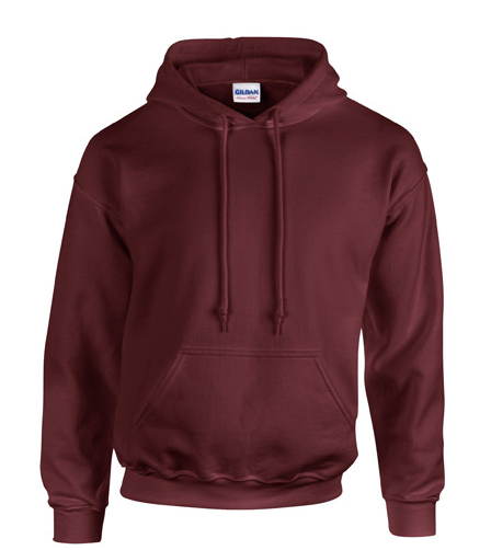Set van 5 Hoodies met bedrukking logo vooraan en achteraan