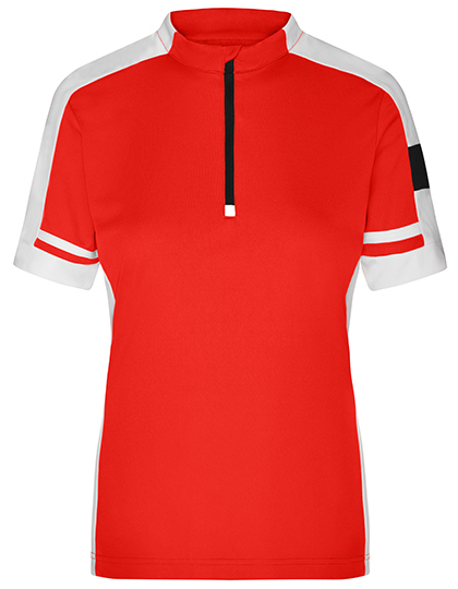 vrouw rood Dames fietsshirt