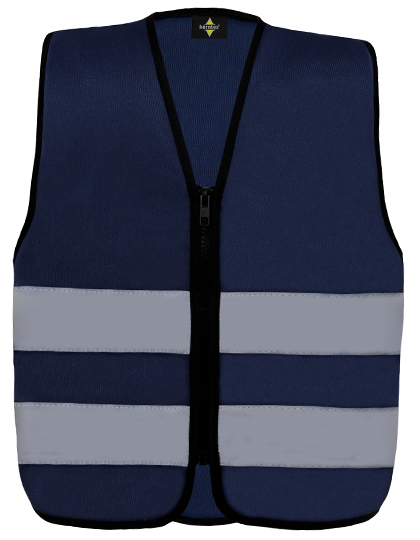 Navy Korntex Fluo hesje met rits