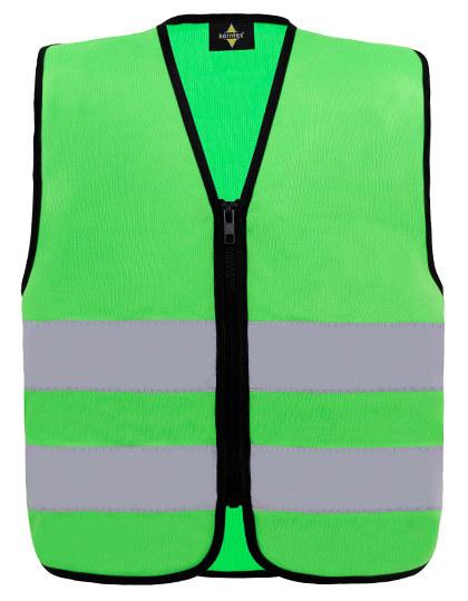 fluogroen Korntex Fluo hesje met rits