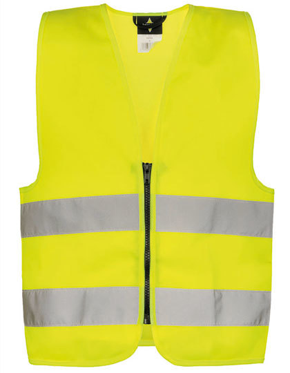 geel Korntex Fluo hesje met rits