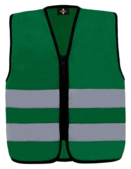 groen Korntex Fluo hesje met rits