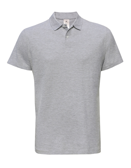 heather grey B&C Unisex polo ID001