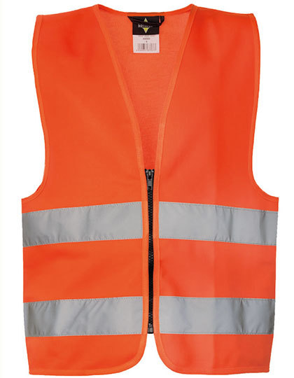 orange Korntex Fluo hesje met rits