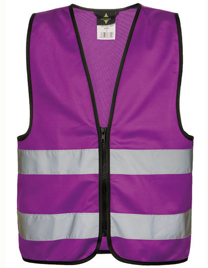 paars Korntex Fluo hesje met rits
