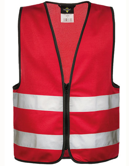 rood Korntex Fluo hesje met rits