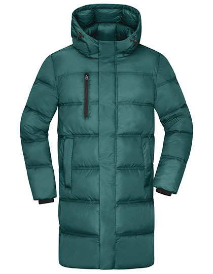 Groen Heren Winterjas Kort – Daiber Duurzaam & Warm met Kap en Ritszakken