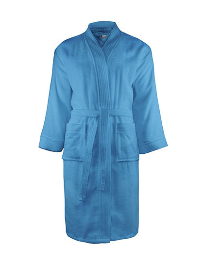 azuurblauw Badjas 100% katoen