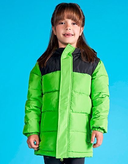 limoen Kids’ Tallin jas RY5075K – Waterdichte Gewatteerde Kinderjas met Kap | Roly
