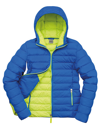 limoenblauw Snow Bird Damesjas met Kap RT194F – Getailleerde Winterjas | Result | Waterdicht & OEKO-TEX®