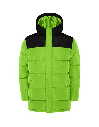 limoengroen Kids’ Tallin jas RY5075K – Waterdichte Gewatteerde Kinderjas met Kap | Roly