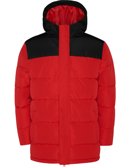 rood Kids’ Tallin jas RY5075K – Waterdichte Gewatteerde Kinderjas met Kap | Roly