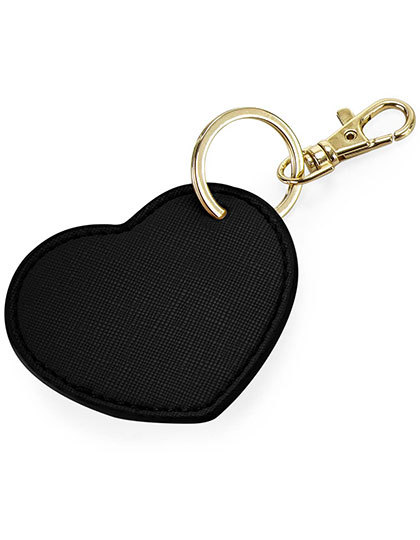 zwart hartje Boutique Heart sleutelhanger – BagBase