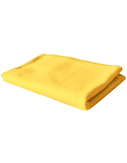 Geel Exner Fleece Deken – Licht, Warm en Praktisch