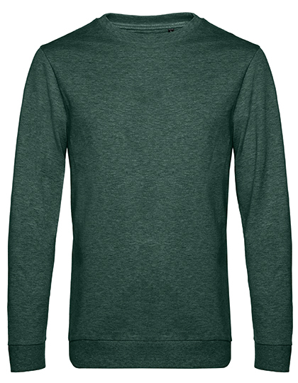 heather dark green B&C Set In Sweat – Comfortabele en Duurzame Unisex Sweater