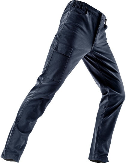 navy2 Super Stretch Slim Chino Werkbroek - Result