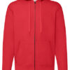 Fruit of the Loom Unisex hoodie met ritssluiting