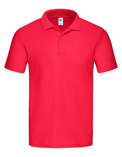 rood Fruit of the Loom Original Polo