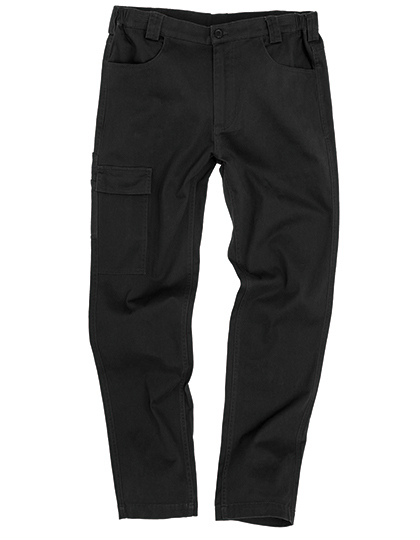 zwart Super Stretch Slim Chino Werkbroek - Result