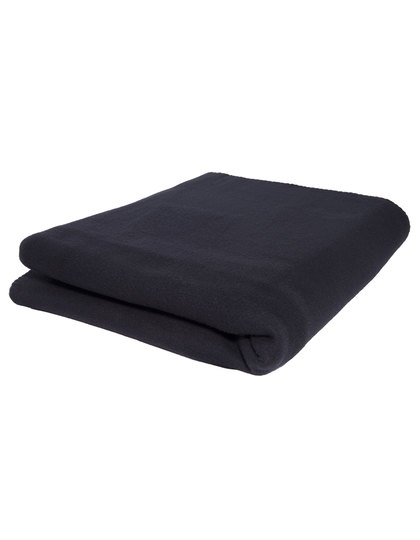 zwart L-merch Fleece Deken – Warmte en Comfort in Stijl