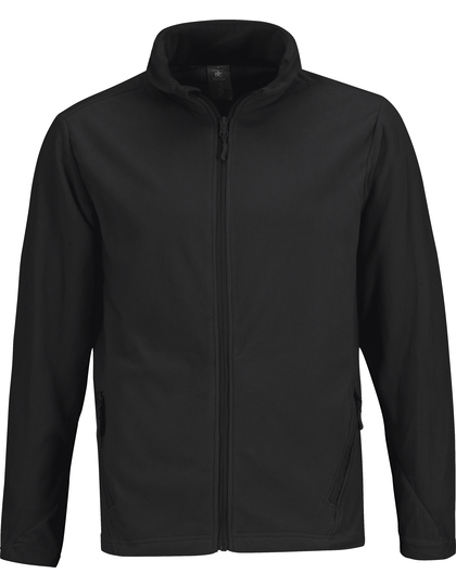 zwart Fleece Jas Heren B&C Coolstar
