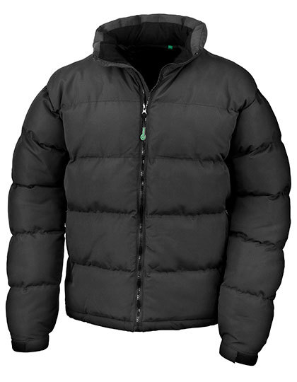 zwart Holkham Gerecycleerde Jas met Donzen Look voor Heren