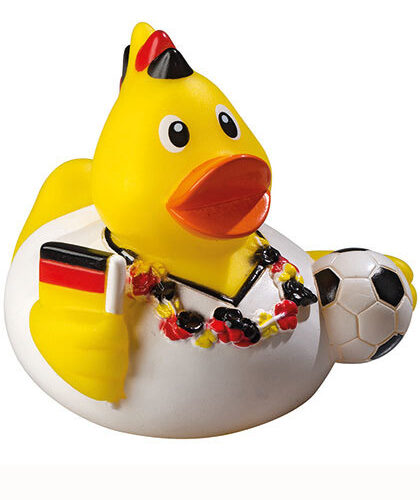 belgische kleuren Schnabels® Squeaky Duck Soccer Fan