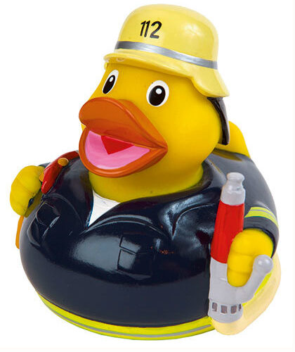 fireman duck Schnabels® Squeaky Duck Fire Fighter