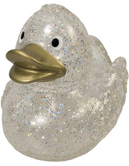 transparant gold Schnabels® Squeaky Duck Glitter