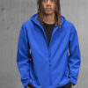 blauw B&C Reset Hooded Softshell Jas – Waterdicht, Winddicht & Met kap