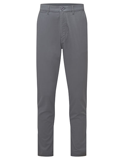 donkergrijs Asquith & Fox Heren Chino Broek AQ059 | Comfort Stretch Chinos