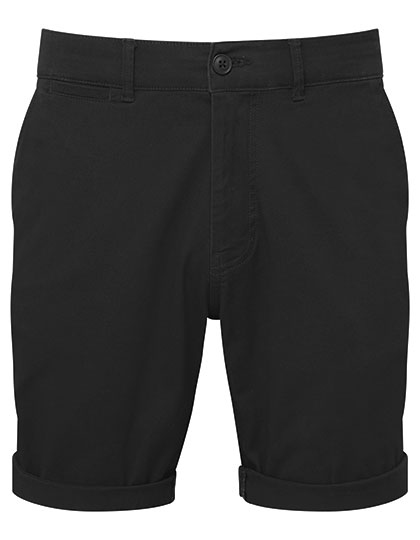 zwart Asquith & Fox Men’s Ultimate Chino Shorts AQ058 | Stretch & Comfort