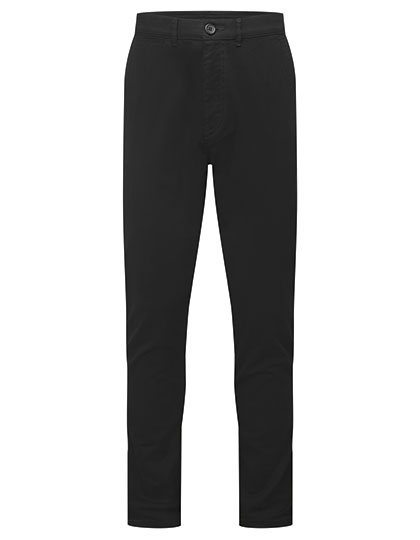 zwart Asquith & Fox Heren Chino Broek AQ059 | Comfort Stretch Chinos